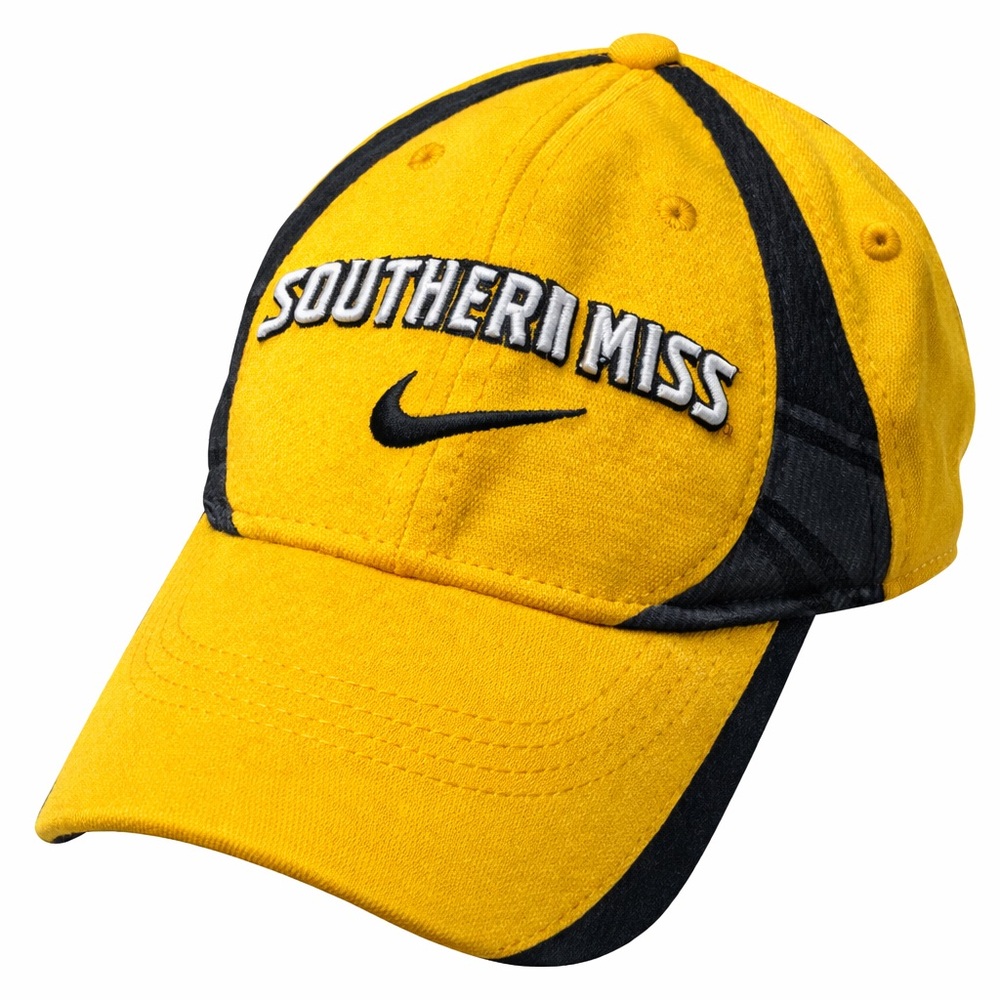 Nike Yellow and Black Southern Miss Cap